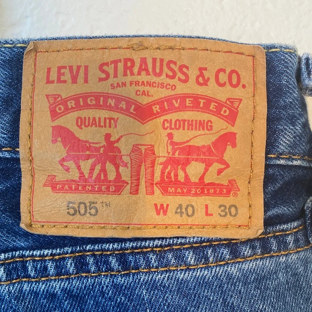 Levi's Classic Straight Indigo Jeans Size 40x26